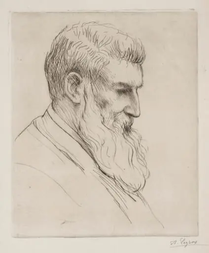 Portrait of Craibe Angus, by Alphonse Legros