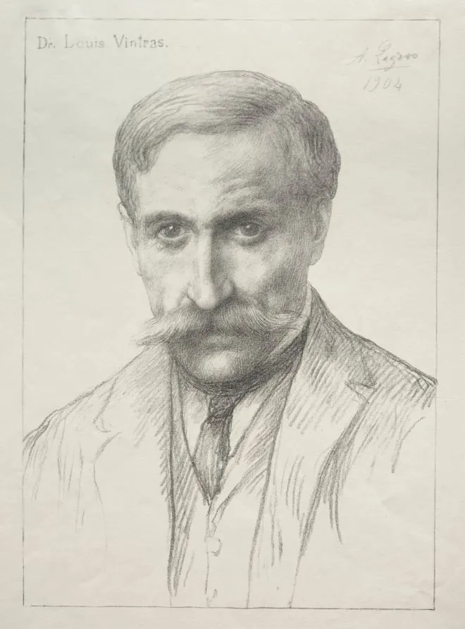 Portrait of Dr. Louis Vintras, by Alphonse Legros, 1904