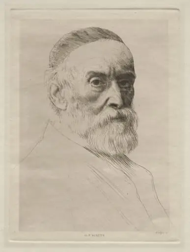 Portrait of George Frederic Watts, by Alphonse Legros