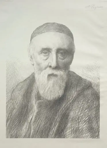 Portrait of George Frederic Watts (2nd Plate), by Alphonse Legros