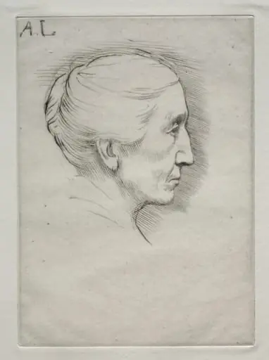 Portrait of Mme. Emily Hughes (1st Plate), by Alphonse Legros