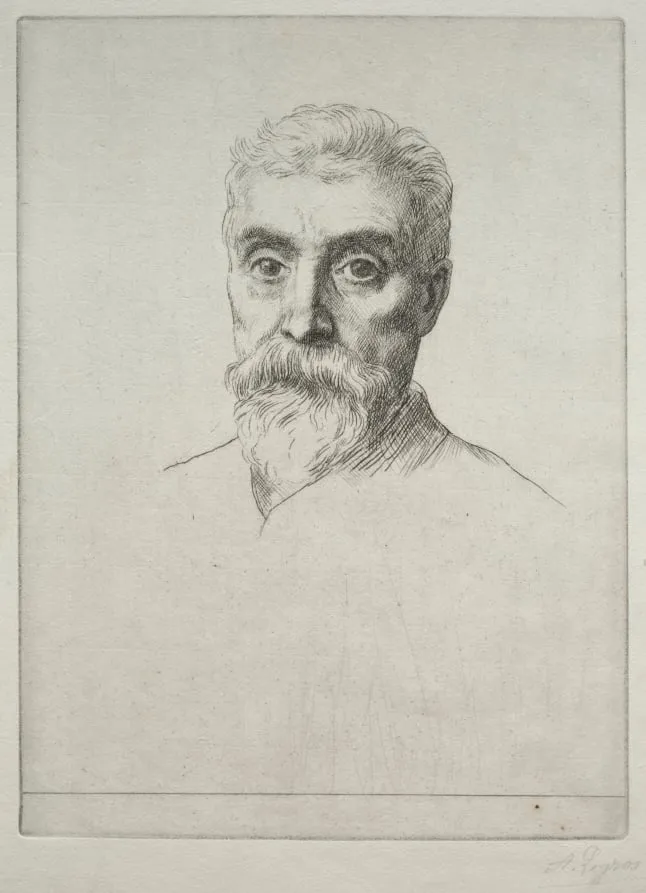 Portrait of Sir Hiram S. Maxim, by Alphonse Legros, 1884