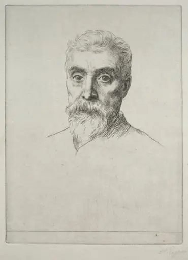 Portrait of Sir Hiram S. Maxim, by Alphonse Legros