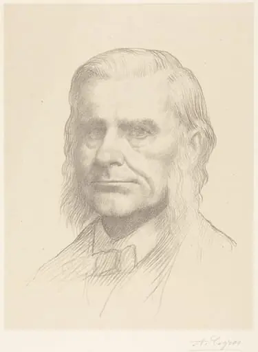 Professor Huxley, 2nd plate, by Alphonse Legros