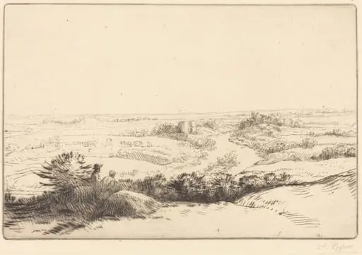 Prospect (Le point de vue), by Alphonse Legros