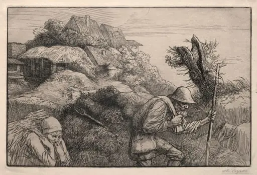 Return from the Woods, by Alphonse Legros
