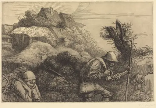 Return from the Woods (Le retour du bois), by Alphonse Legros
