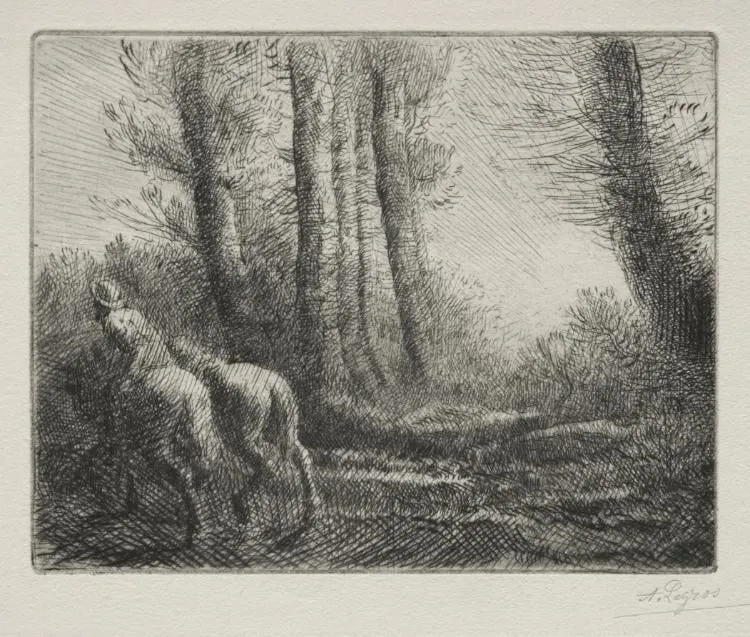 Returning from Tilling the Land, by Alphonse Legros, 1884