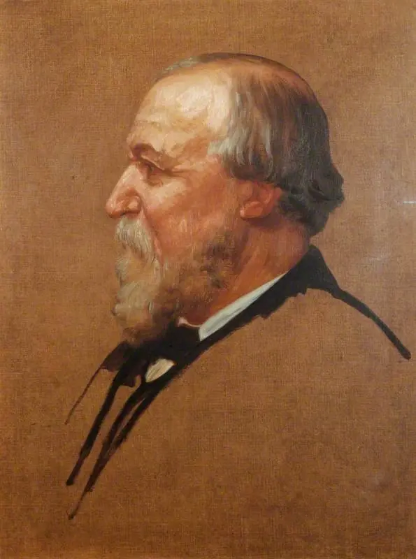 Robert Browning (1812–1889), by Alphonse Legros