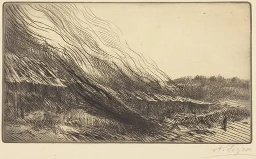 Rope-yards (Les corderies), by Alphonse Legros