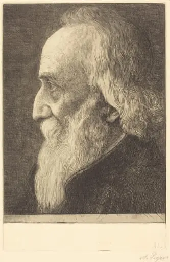 Self-Portrait, 13th plate, by Alphonse Legros