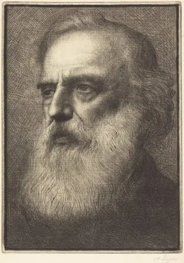 Self-Portrait, 4th plate, by Alphonse Legros