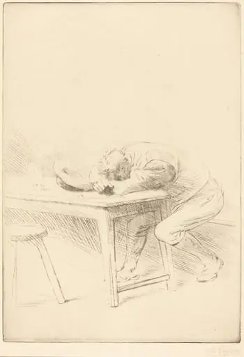 Siesta of a Laborer (Sieste d'un ouvrier), by Alphonse Legros