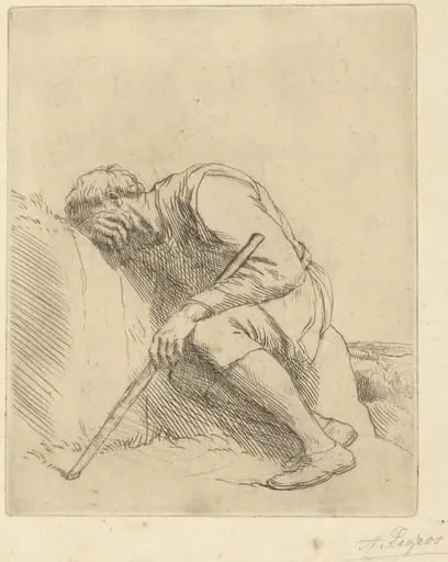 Sinbad the Sailor (Sinbad le marin), by Alphonse Legros