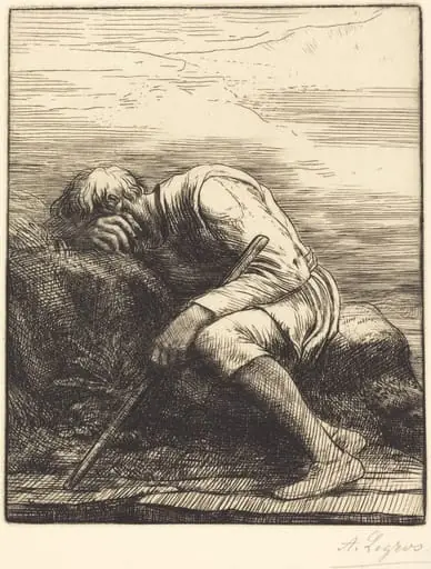 Sinbad the Sailor (Sinbad le marin), by Alphonse Legros