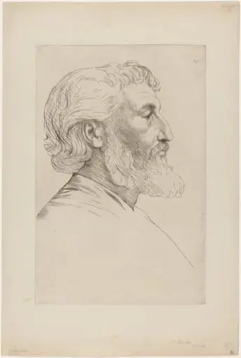 Sir Frederic Leighton, by Alphonse Legros