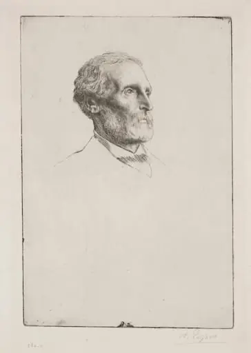 Sir Frederick W. Burton, by Alphonse Legros