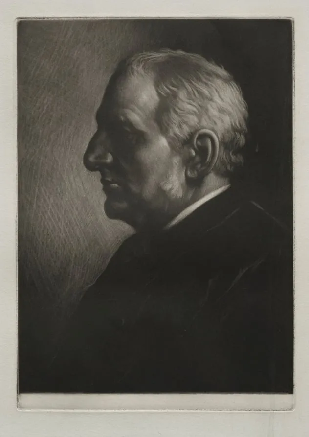 Sir Seymour Haden, by Alphonse Legros, 1881