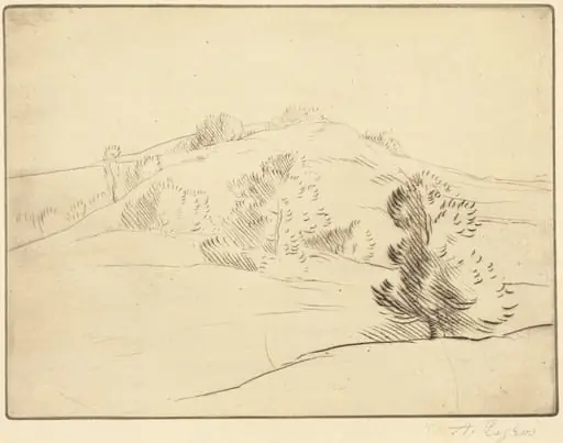 Small Hill (Le coteau), by Alphonse Legros