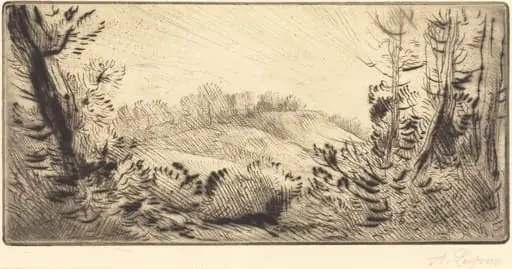 Small Hill (Le coteau), by Alphonse Legros