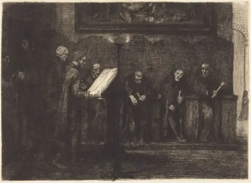 Spanish Singers (Les chantres espagnols), by Alphonse Legros