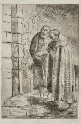 St. Pierre et St. Paul à la porte de M. Richard, by Alphonse Legros
