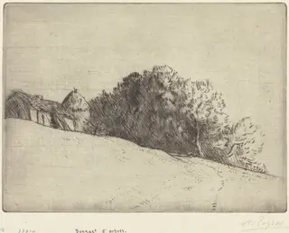Stand of Trees (Bouquet d'arbres), by Alphonse Legros, 1874