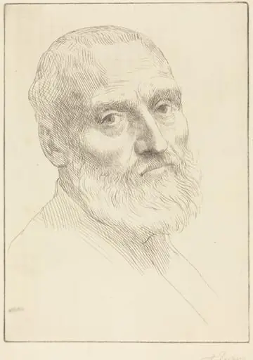 Study for Head of a Man (Etude de tete d'homme), by Alphonse Legros