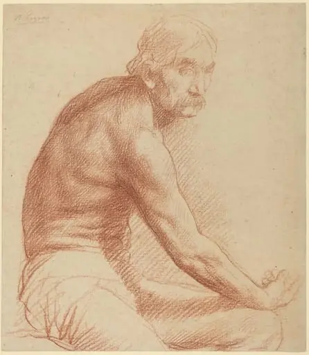 Study of a Greek, by Alphonse Legros