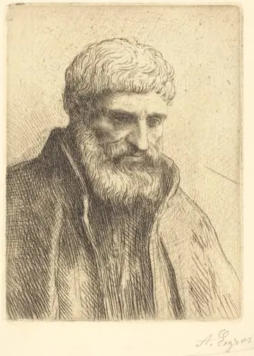Study of an Old Man (Etude de vieillard), by Alphonse Legros