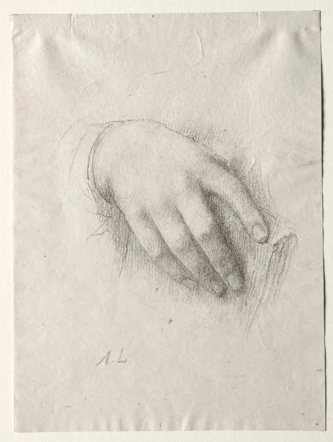 Study of Hands, by Alphonse Legros, 1884