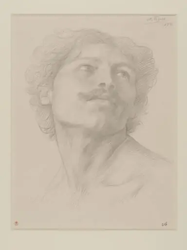 Study of the head of a man, by Alphonse Legros