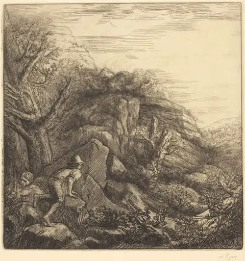 Sunrise (Un lever de soleil), by Alphonse Legros