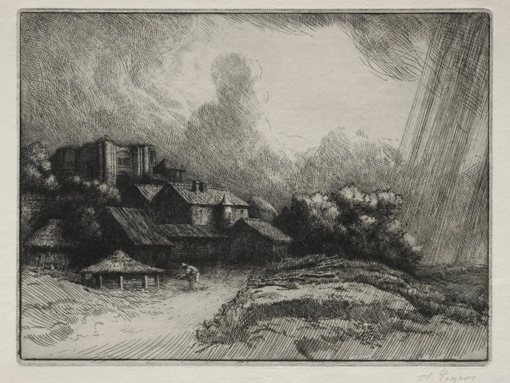 The Abbey Farm, by Alphonse Legros, 1884