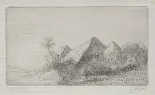 The Cart Shed, by Alphonse Legros