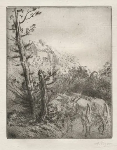 The Farm on the Hill, by Alphonse Legros