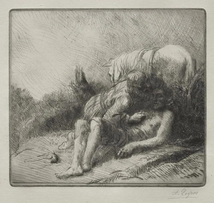 The Good Samaritan, by Alphonse Legros, 1884