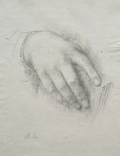 The Hand of Nora E. Legros, by Alphonse Legros