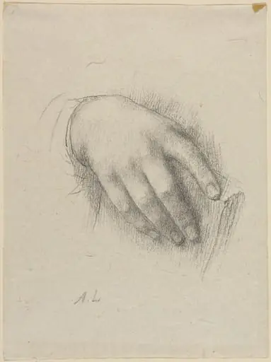 The Hand of the Artist's Daughter, by Alphonse Legros