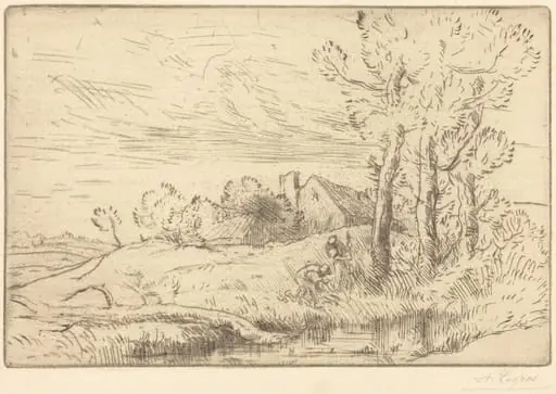 The House of the Well (La maison du puits), by Alphonse Legros