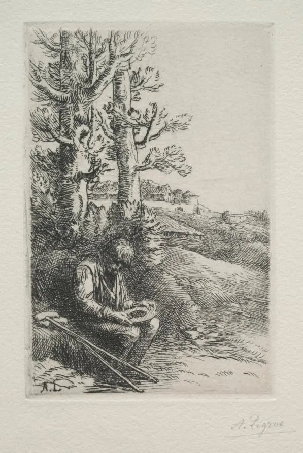 The Little Beggar, by Alphonse Legros, 1884