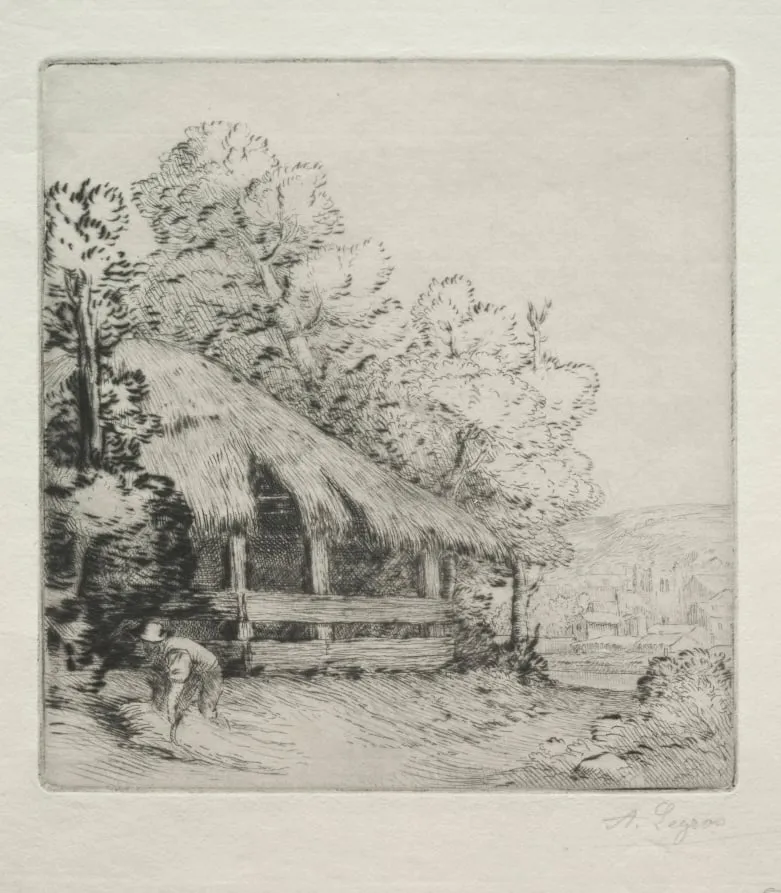 The Little Shed (Le Petit Hangar), by Alphonse Legros, 1884