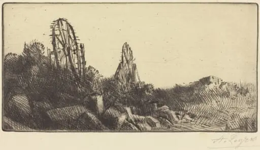 The Old Race-grounds at Montrouge (Les vielles carriers de Montrouge), by Alphonse Legros