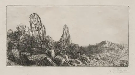 The Old Stone Quarries of Montrouge, by Alphonse Legros