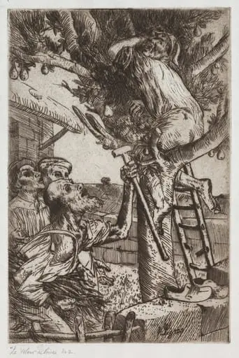 The Pear Thief, No. 1, by Alphonse Legros