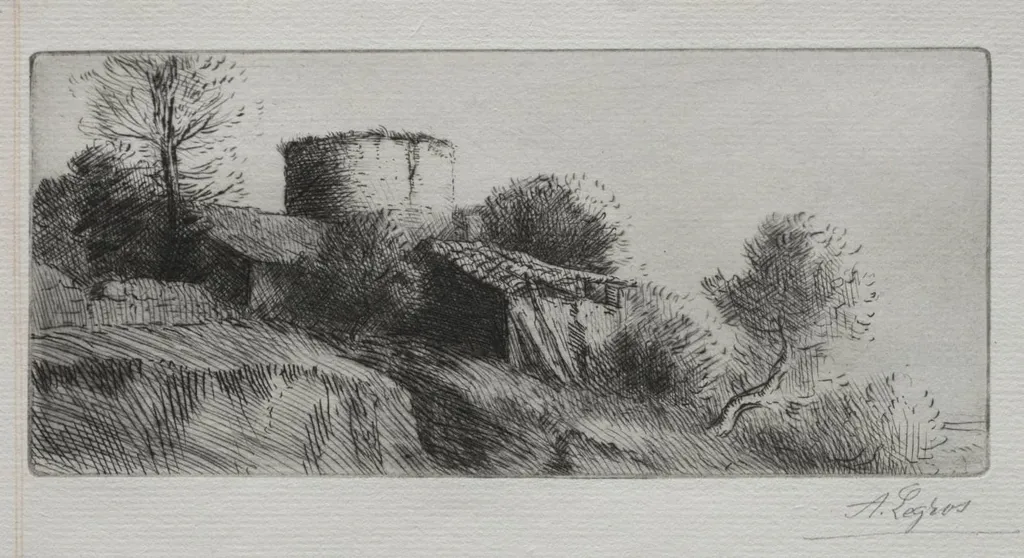 The Pigeon Tower, by Alphonse Legros, 1884