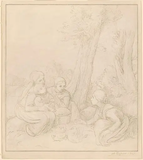 The Pigeons, by Alphonse Legros