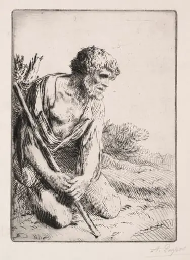 The Prodigal Son (3rd Plate), by Alphonse Legros