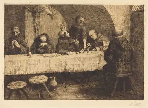 The Refectory (Le refectoire), by Alphonse Legros