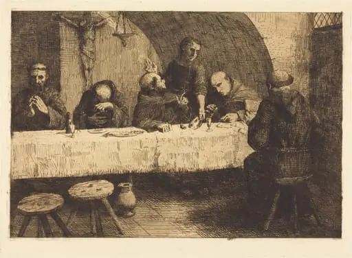 The Refectory (Le refectoire), by Alphonse Legros